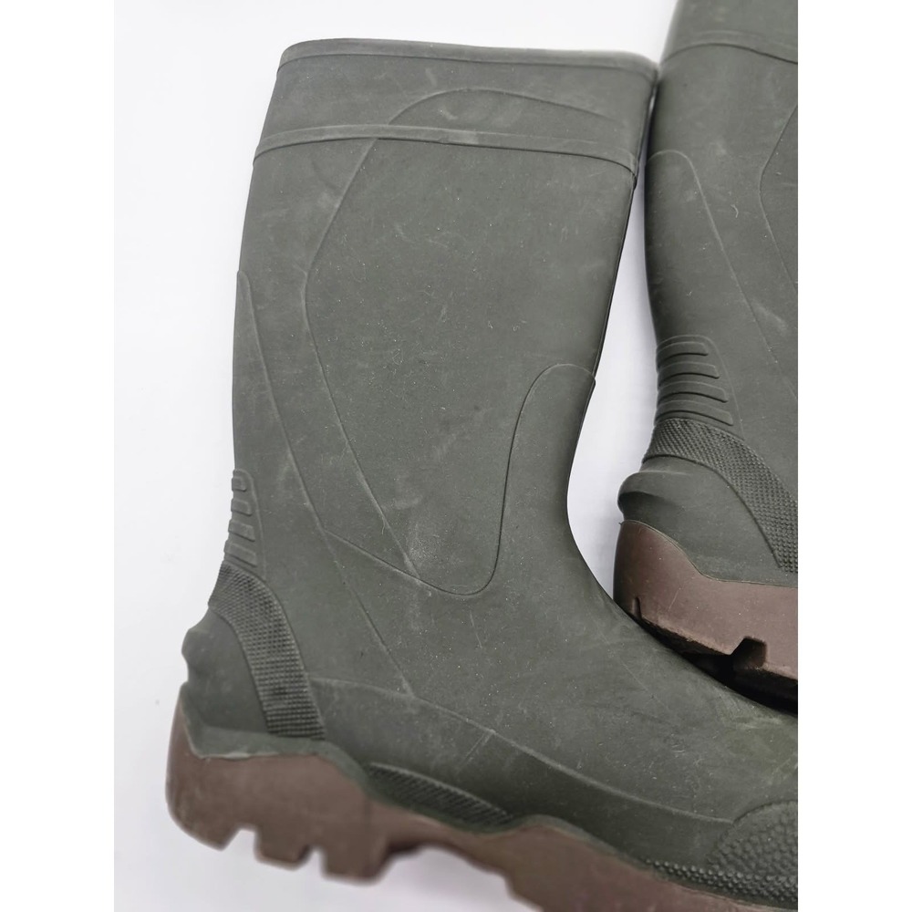 Rain Boots Women Size 8 Green Good Waterproof Rubber Lug Sole Canada - Picture 9 of 11